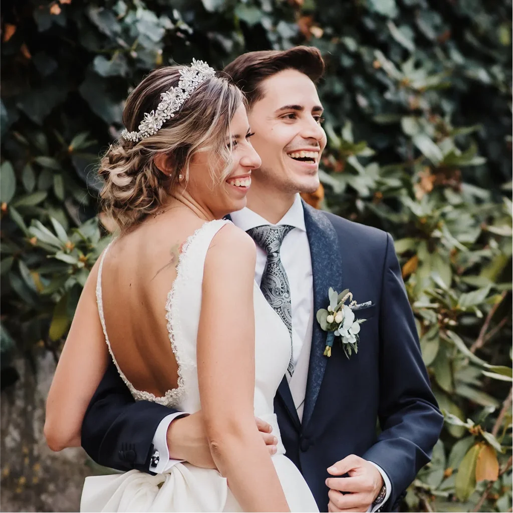 Couple walking through a NZ pine forest, filmed by Vowly Wedding Video Production.